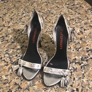 Size 8 Silver Heel Sandals